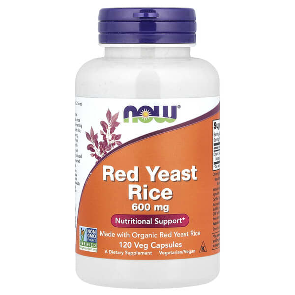 NOW Foods, Red Yeast Rice, 600 mg, 120 Veg Capsules