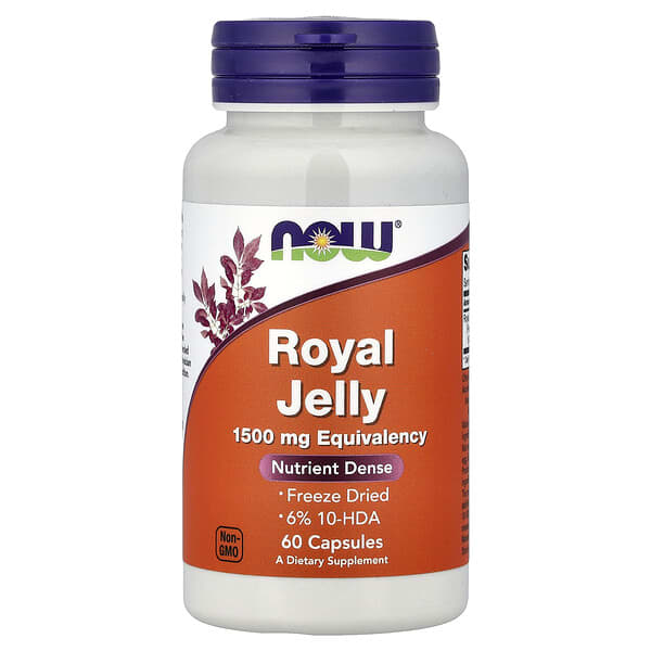 NOW Foods, Royal Jelly, 60 Capsules (500 mg per Capsule)