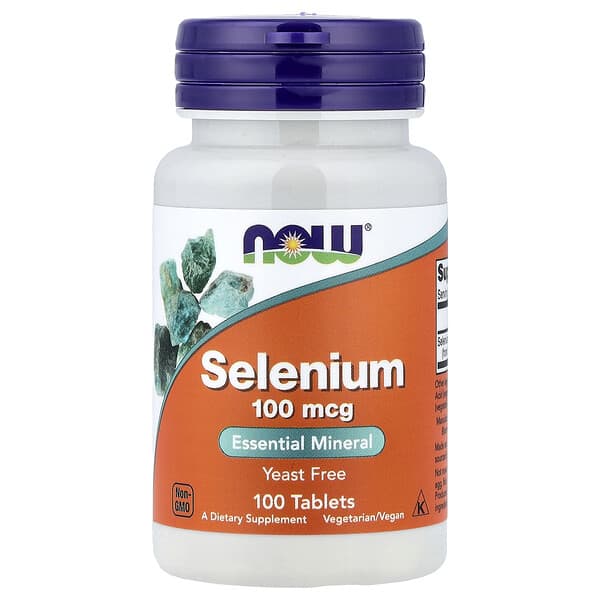 NOW Foods, Selenium, 100 mcg, 100 Tablets