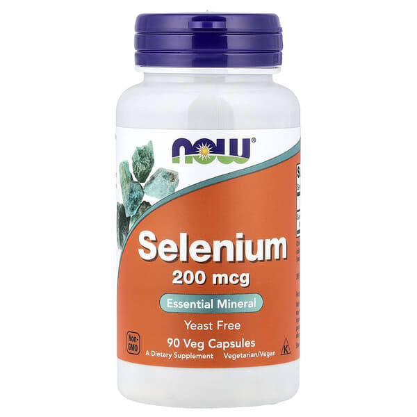 NOW Foods, Selenium, 200 mcg, 90 Veg Capsules