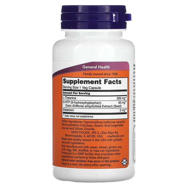 Alternative view of NOW Foods, Sleep Regimen 3-in-1, 90 Veg Capsules