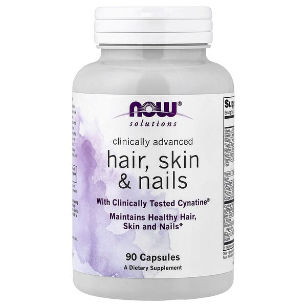 NOW Foods, Solutions, Clinically Advanced Hair, Skin & Nails, 90 Capsules