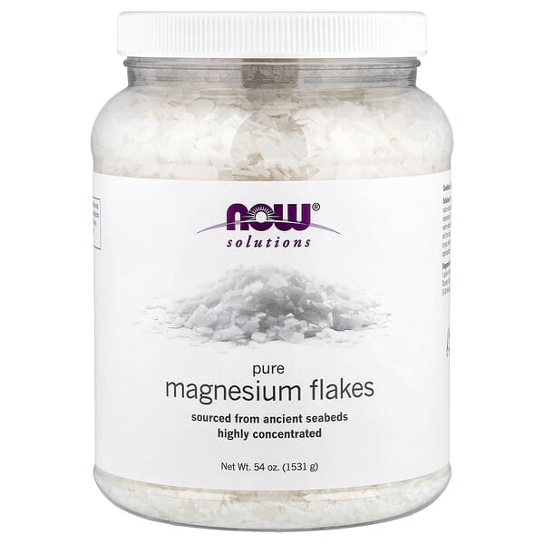 NOW Foods, Solutions, Pure Magnesium Flakes, 54 oz (1,531 g)