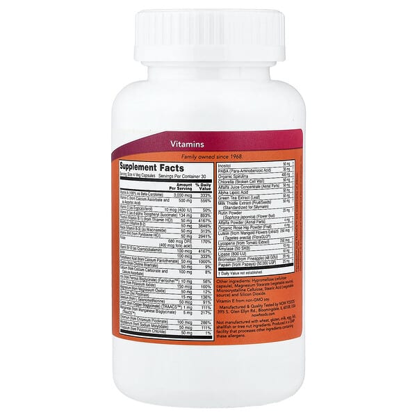 Alternative view of NOW Foods, Special Two, Multi Vitamin, 120 Veg Capsules
