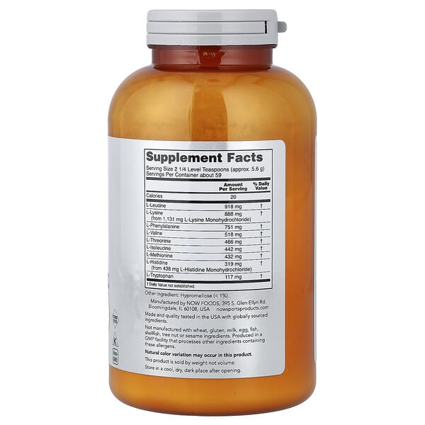 Alternative view of NOW Foods, Sports, Amino-9 Essentials™ Powder, 11.64 oz (330 g)