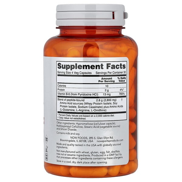 Alternative view of NOW Foods, Sports, Amino Complete™, 120 Veg Capsules