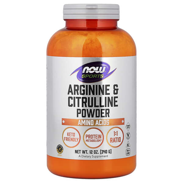NOW Foods, Sports, Arginine & Citrulline Powder, 12 oz (340 g)