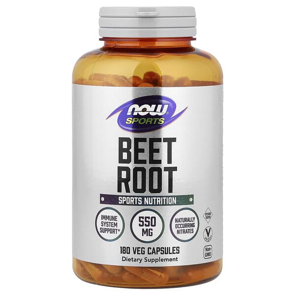 NOW Foods, Sports, Beet Root, 180 Veg Capsules (0.55 g per Capsule)