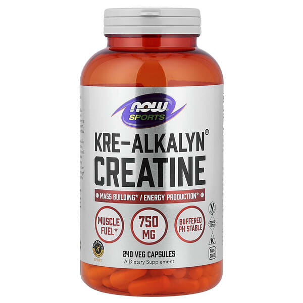 NOW Foods, Sports, Kre-Alkalyn® Creatine, 240 Veg Capsules (0.75 g per Capsule) 3 NOW Foods, Sports, Kre-Alkalyn® Creatine, 240 Veg Capsules (0.75 g per Capsule)