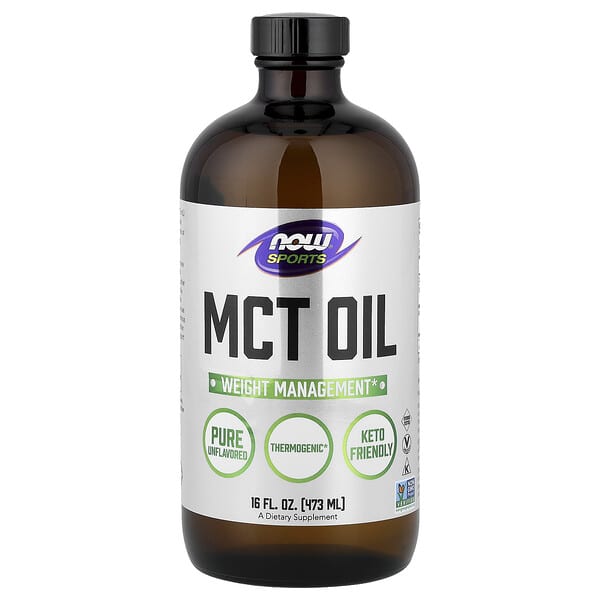 NOW Foods, Sports, MCT Oil, Unflavored, 16 fl oz (473 ml)