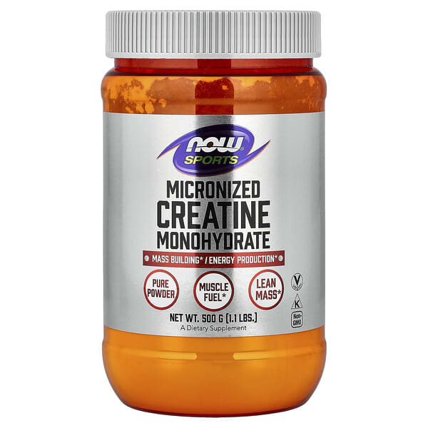 NOW Foods, Sports, Micronized Creatine Monohydrate, 1.1 lbs (500 g)