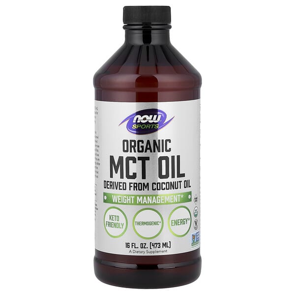 NOW Foods, Sports, Organic MCT Oil, 16 fl oz (473 ml)
