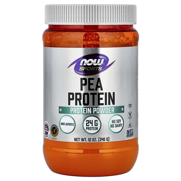 NOW Foods, Sports, Pea Protein, Unflavored, 12 oz (340 g)
