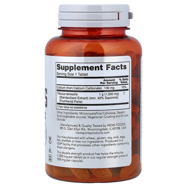 Alternative view of NOW Foods, Sports, Tribulus, 1,000 mg, 90 Tablets