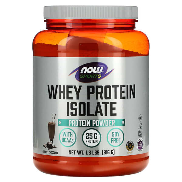 NOW Foods, Sports, Whey Protein Isolate, Creamy Chocolate, 1.8 lbs (816 g) 4 NOW Foods, Sports, Whey Protein Isolate, Creamy Chocolate, 1.8 lbs (816 g)