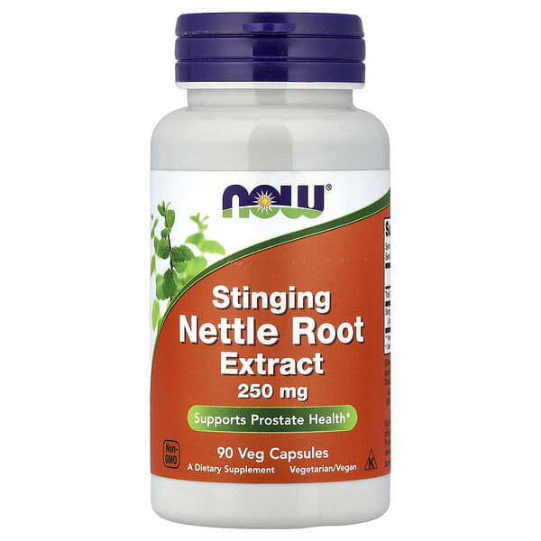 NOW Foods, Stinging Nettle Root Extract, 250 mg, 90 Veg Capsules