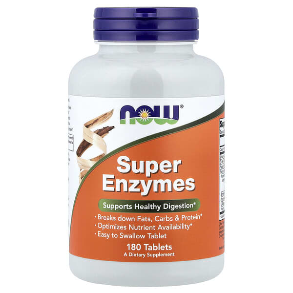NOW Foods, Super Enzymes, 180 Tablets