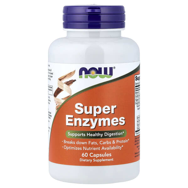 NOW Foods, Super Enzymes, 60 Capsules