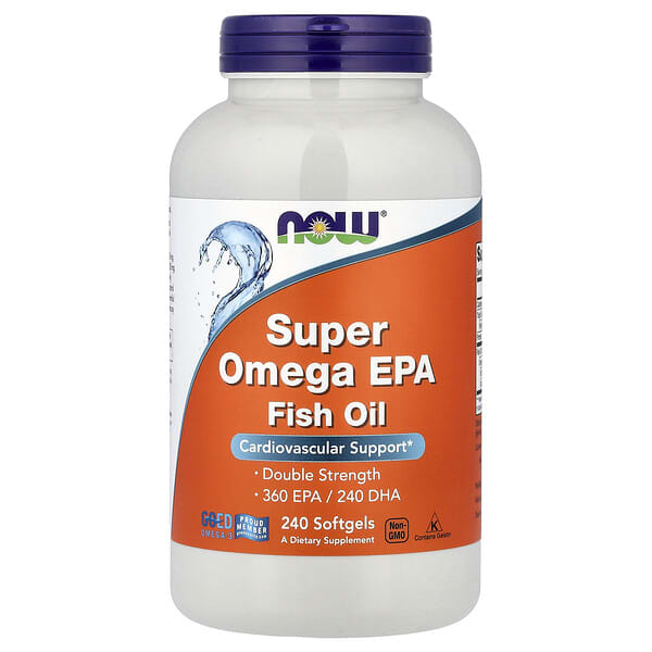 NOW Foods, Super Omega EPA Fish Oil, 240 Softgels (1,000 mg per Softgel)