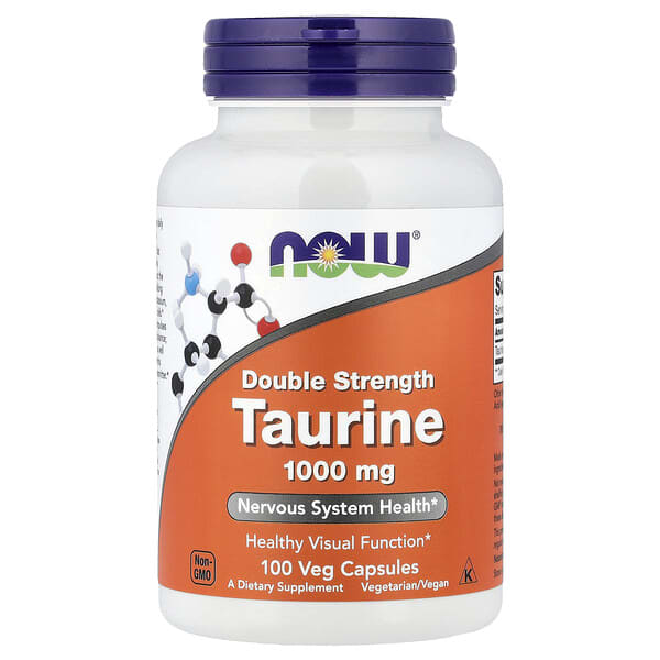 NOW Foods, Taurine, 1,000 mg, 100 Veg Capsules