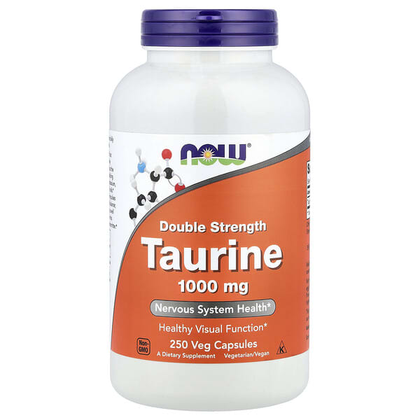 NOW Foods, Taurine, 1,000 mg, 250 Veg Capsules