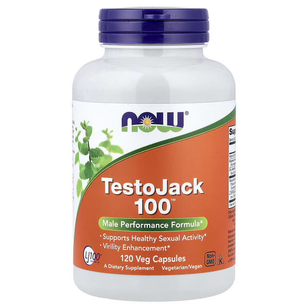 NOW Foods, TestoJack 100™, 120 Veg Capsules