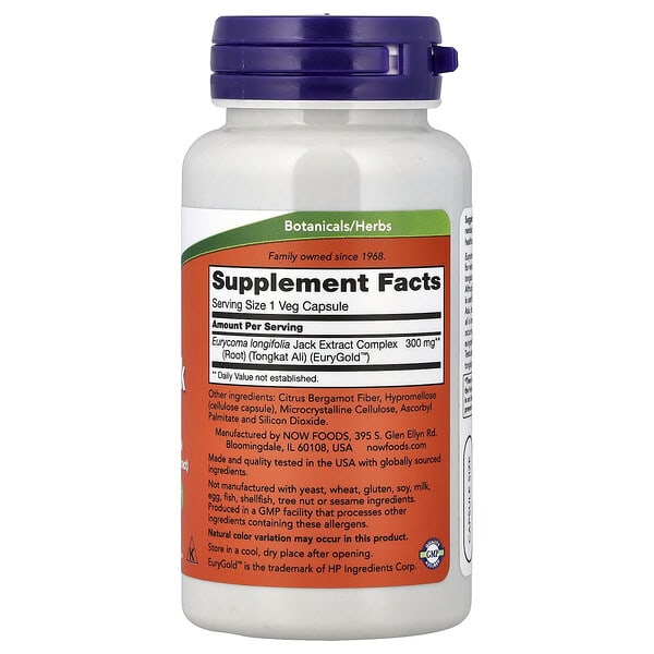 Alternative view of NOW Foods, TestoJack 300™, 300 mg, 60 Veg Capsules