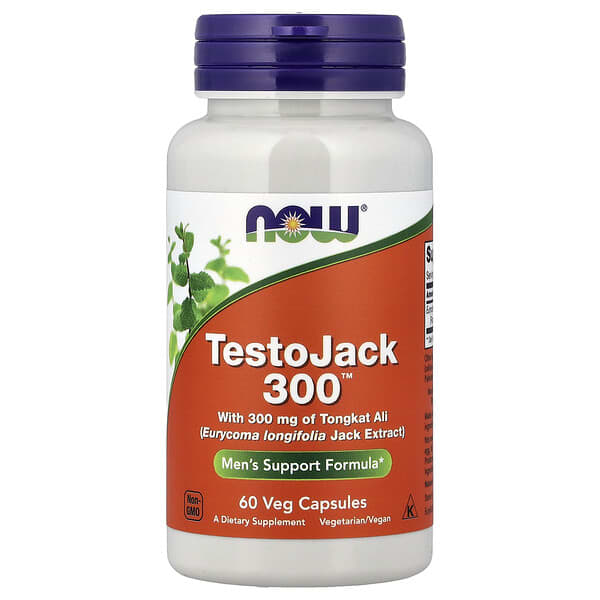 NOW Foods, TestoJack 300™, 300 mg, 60 Veg Capsules