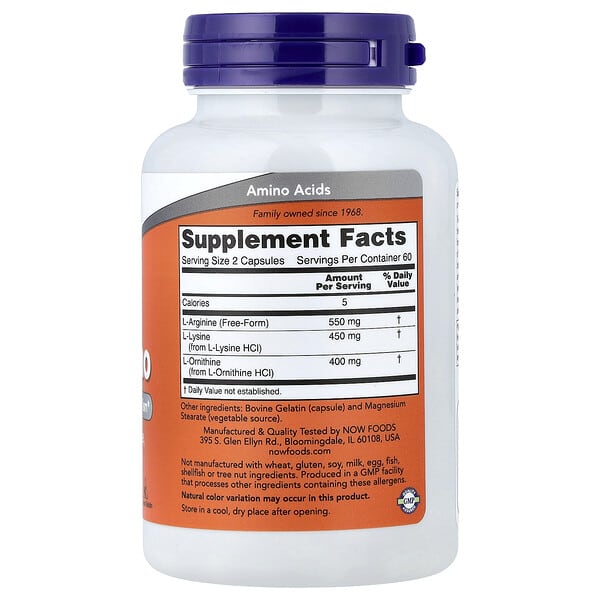 Alternative view of NOW Foods, Tri-Amino, 120 Capsules