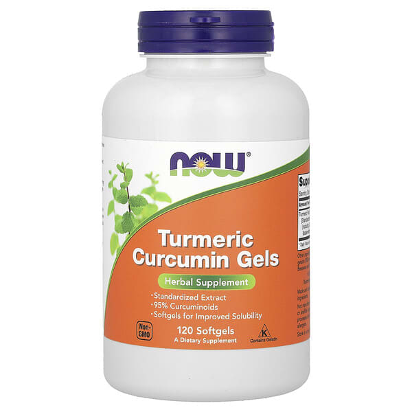 NOW Foods, Turmeric Curcumin Gels, 475 mg, 120 Softgels