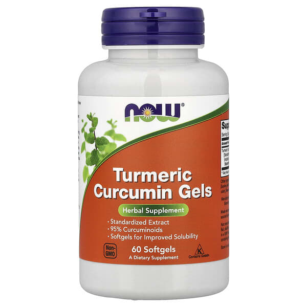 NOW Foods, Turmeric Curcumin Gels, 60 Softgels (475 mg per Softgel)