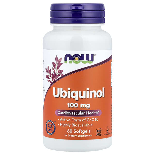NOW Foods, Ubiquinol, 100 mg, 60 Softgels