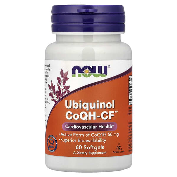 NOW Foods, Ubiquinol CoQH-CF™, 50 mg, 60 Softgels