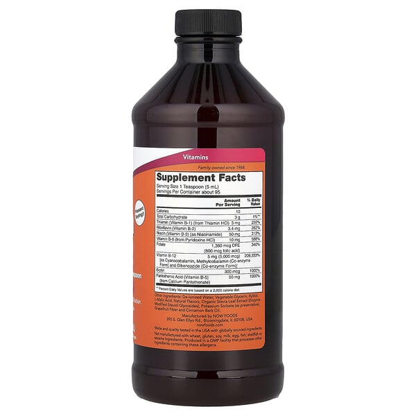 Alternative view of NOW Foods, Ultra B-12, 16 fl oz (473 ml)