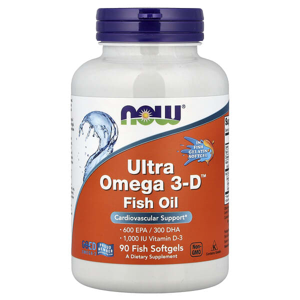 NOW Foods, Ultra Omega 3-D™ Fish Oil , 90 Fish Softgels