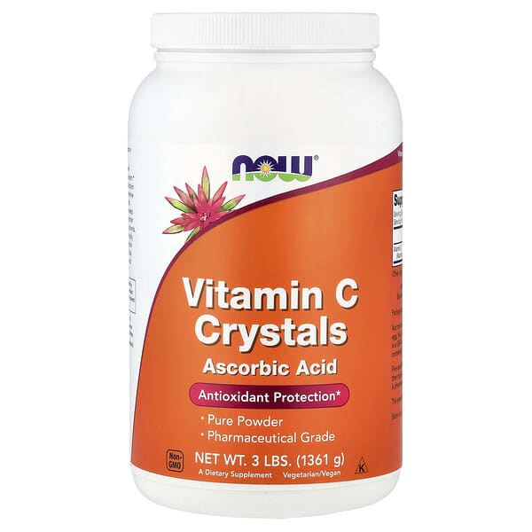 NOW Foods, Vitamin C Crystals, 3 lbs (1,361 g)