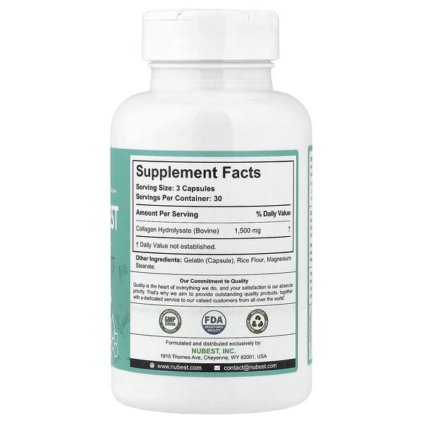 Alternative view of NuBest, Collagen Nubest, Enhanced Absorption, 90 Capsules (500 mg per Capsule)