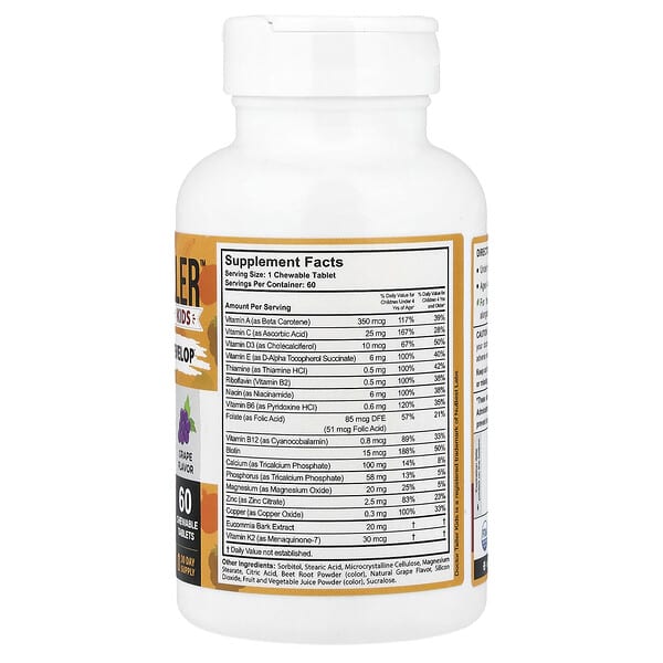 Alternative view of NuBest, Doctor Taller™, For Kids Ages 2-9 Years, Grape, 60 Chewable Tablets