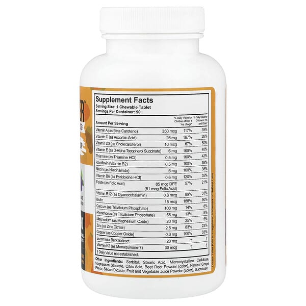 Alternative view of NuBest, Doctor Taller™, For Kids Ages 2-9 Years, Grape, 90 Chewable Tablets