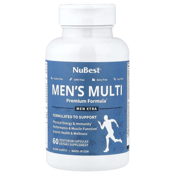 NuBest, Men's Multi, 60 Vegetarian Capsules