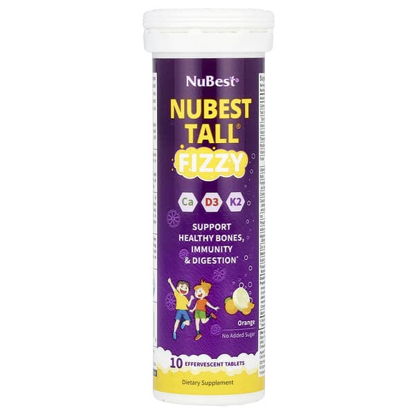 NuBest, Tall® Fizzy, Orange, 10 Effervescent Tablets