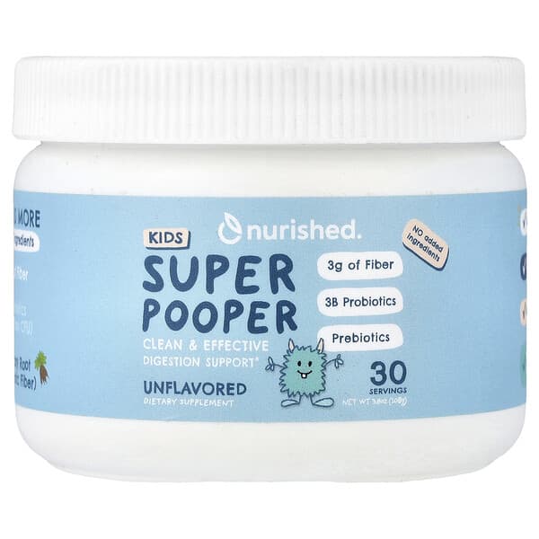 Nurished, Kids Super Pooper, Unflavored, 3.8 oz (108 g)
