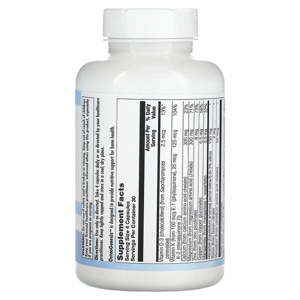 Alternative view of Nutra BioGenesis, OsteoGenesis, 120 Capsules