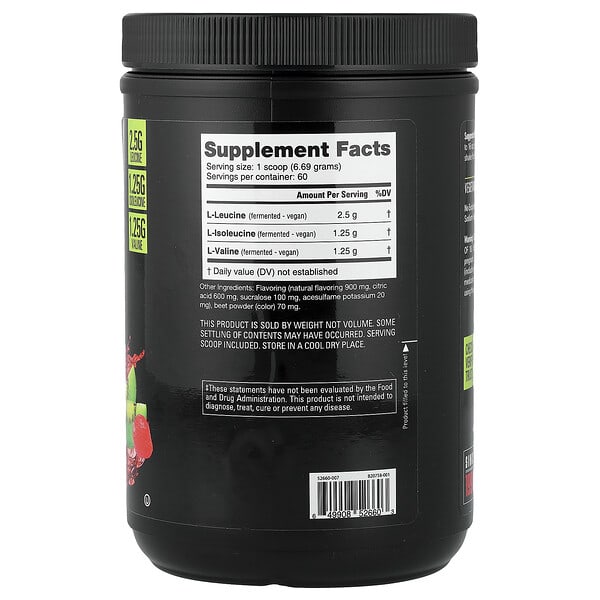 Alternative view of NutraBio, BCAA 5000, Kiwi Strawberry, 0.88 lb (401 g)