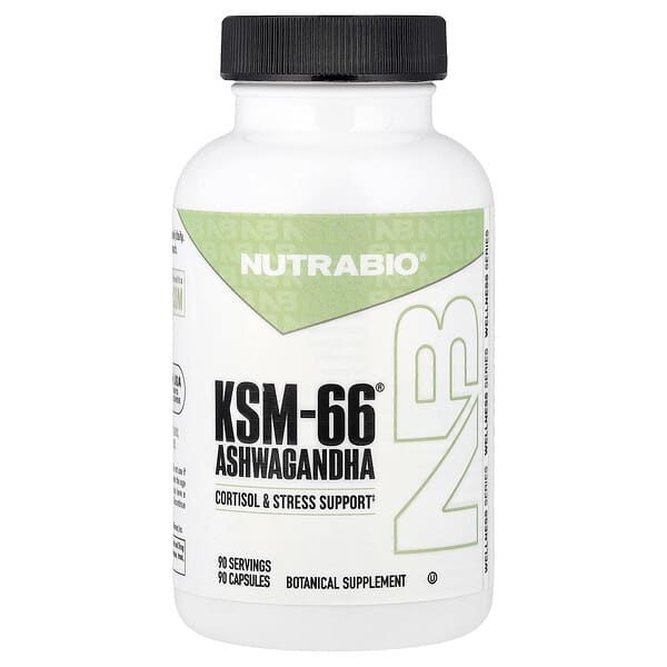NutraBio, KSM-66®, Ashwagandha , 90 Capsules