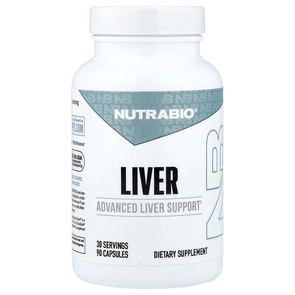 NutraBio, Liver, 90 Capsules