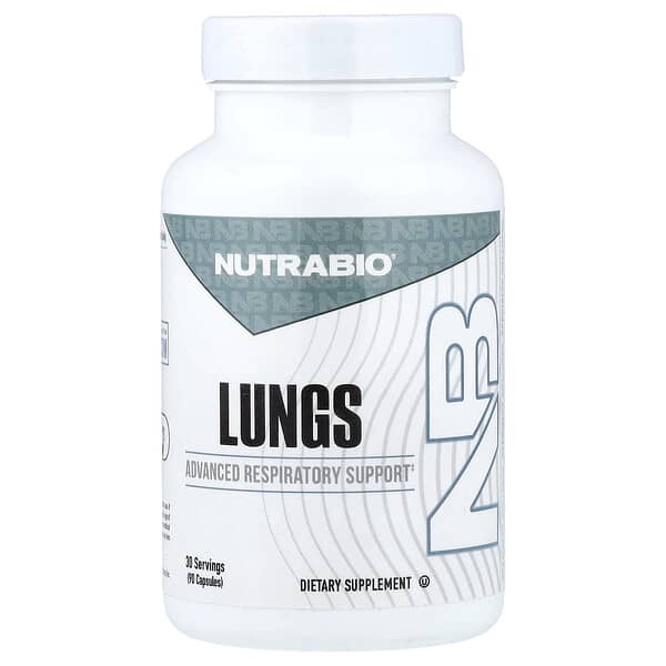 NutraBio, Lungs, 90 Capsules