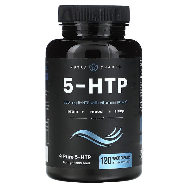 NutraChamps, 5-HTP, 120 Veggie Capsules