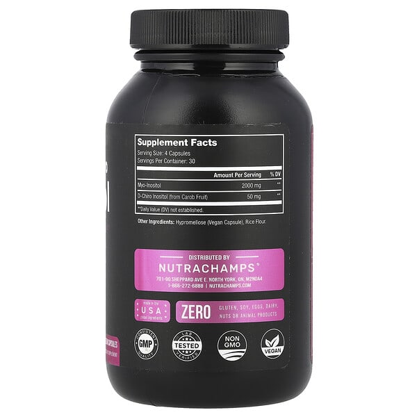 Alternative view of NutraChamps, Myo & D-Chiro Inositol , 120 Vegan Capsules