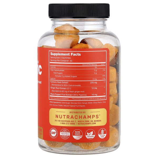 Alternative view of NutraChamps, Turmeric Gummies, Natural Tropical Fruit, 60 Vegan Gummies